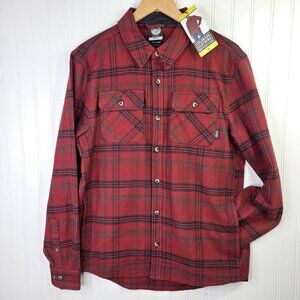 Colorado Clothing Shirt Mens Small Red Plaid Flannel Heavyweight Pockets Outdoor